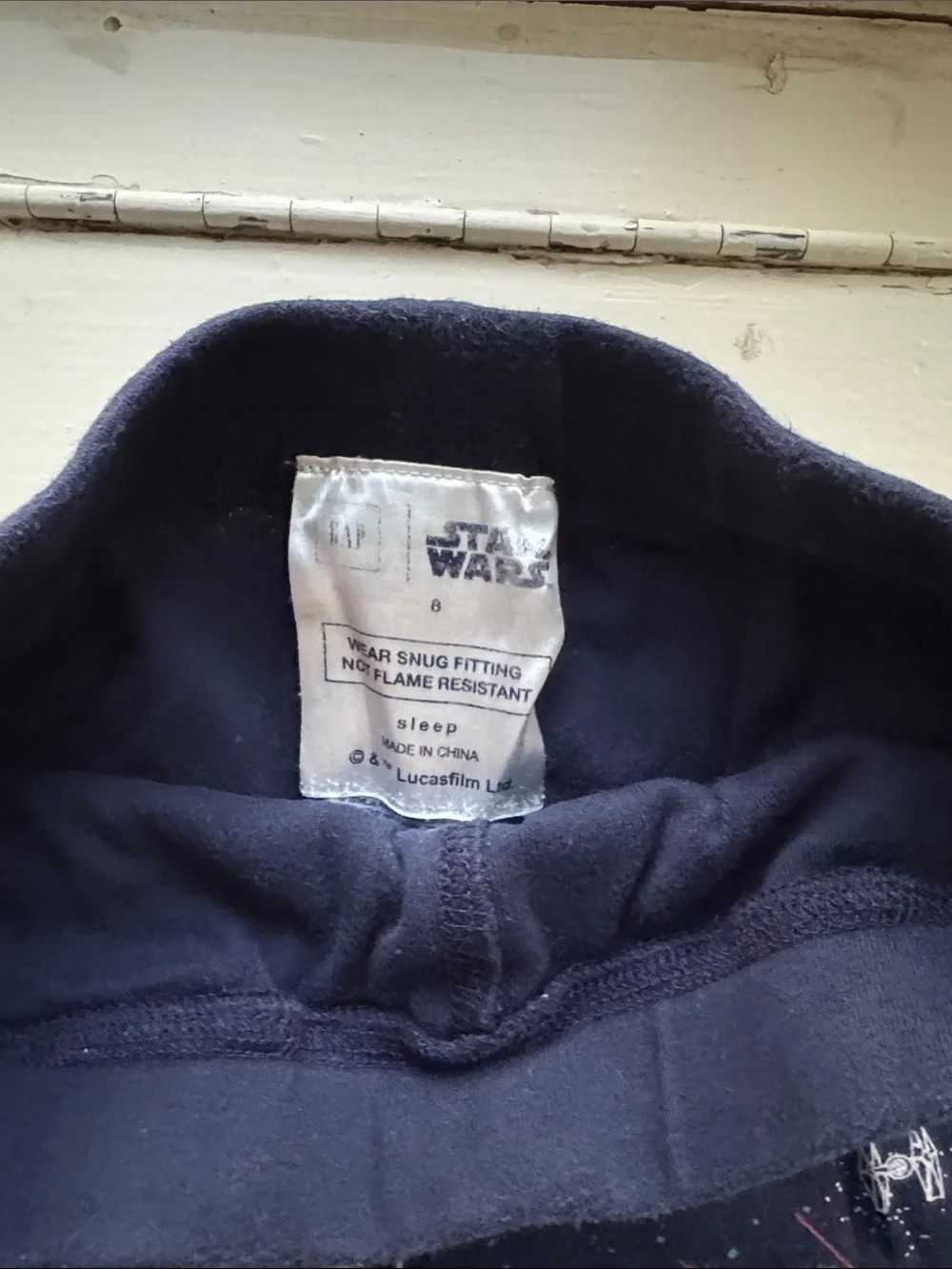 GAP Red and Navy Star Wars Two-Piece Pajama Set